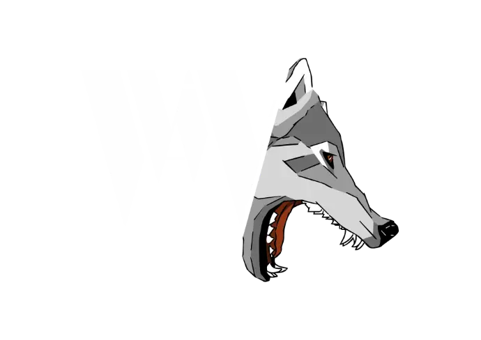 Paul-Bieche-Logo Fond Noir We Are Wolves